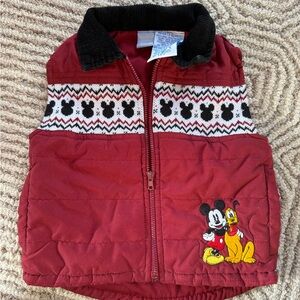 Vintage Disney Vest with Mickey and Pluto